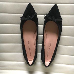 Marc Jacobs Black Pointy Toe Ballet Flats